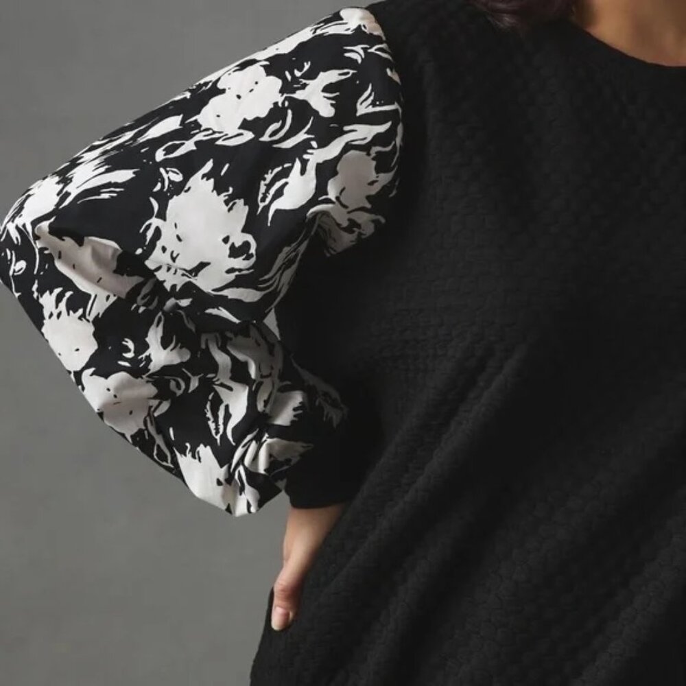 ANTHROPOLOGIE Porridge Textured Sweatshirt - Picture 2 of 9
